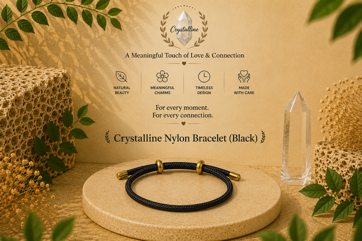 Crystalline Nylon Rope Bracelet