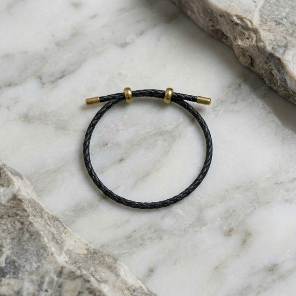 Crystalline PU Leather Bracelet