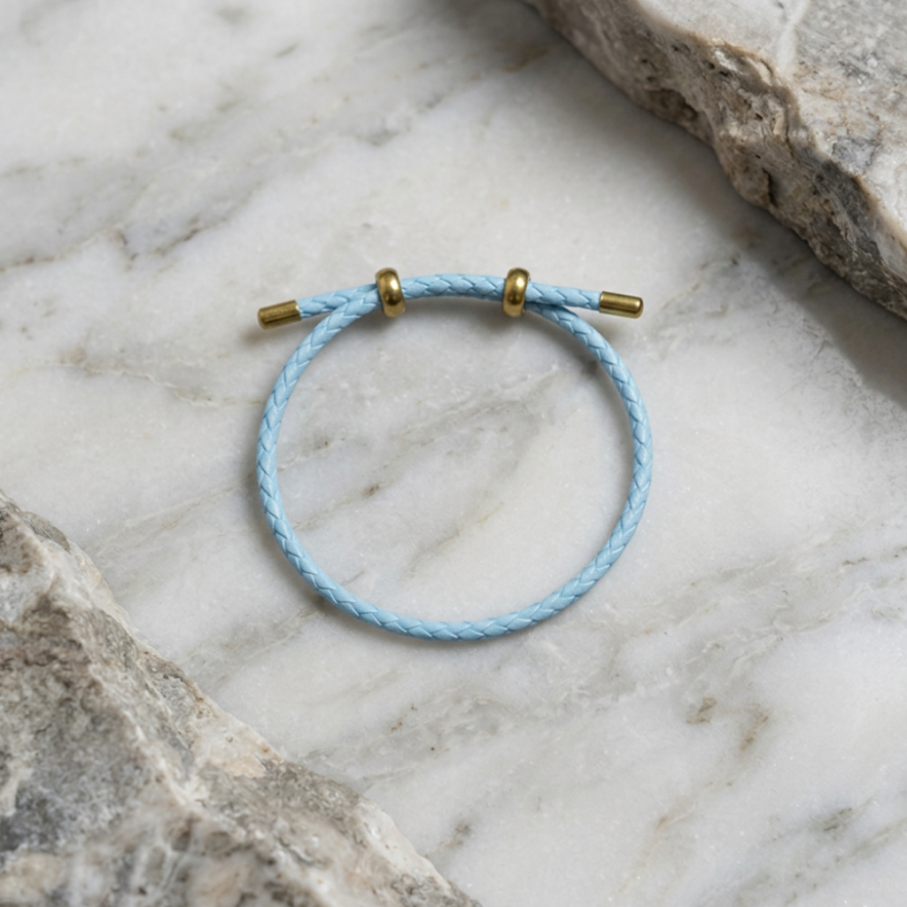 Crystalline PU Leather Bracelet