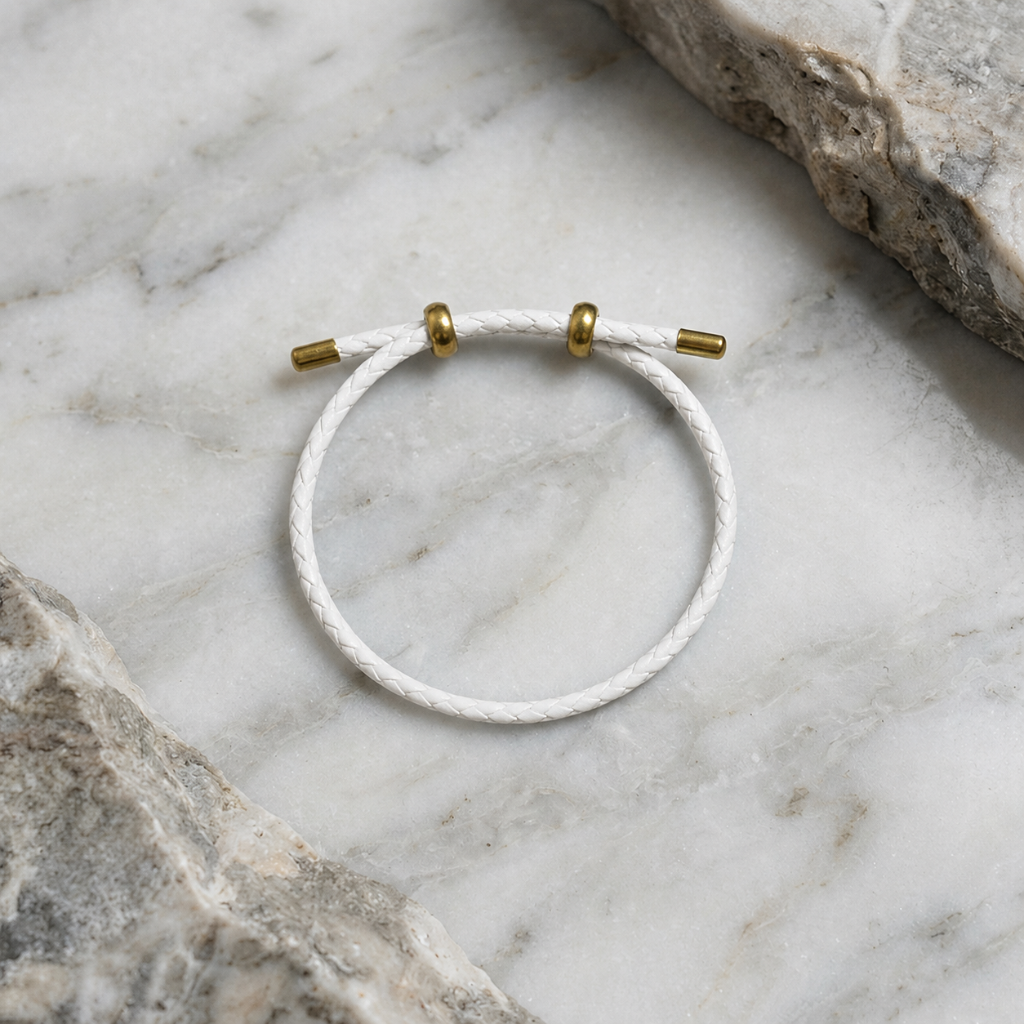 Crystalline PU Leather Bracelet