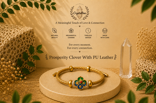 Prosperity Clover with PU Leather