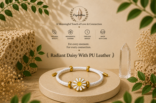 Radiant Daisy with PU Leather